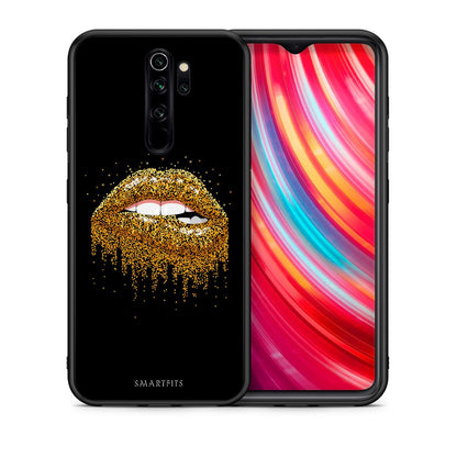 Θήκη Xiaomi Redmi Note 8 Pro Golden Valentine από τη Smartfits με σχέδιο στο πίσω μέρος και μαύρο περίβλημα | Xiaomi Redmi Note 8 Pro Golden Valentine case with colorful back and black bezels
