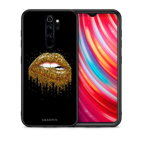 Θήκη Xiaomi Redmi Note 8 Pro Golden Valentine από τη Smartfits με σχέδιο στο πίσω μέρος και μαύρο περίβλημα | Xiaomi Redmi Note 8 Pro Golden Valentine case with colorful back and black bezels