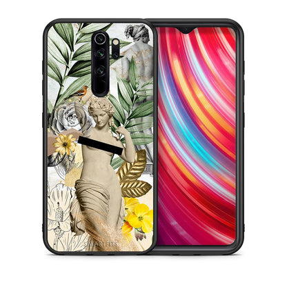 Θήκη Xiaomi Redmi Note 8 Pro Woman Statue από τη Smartfits με σχέδιο στο πίσω μέρος και μαύρο περίβλημα | Xiaomi Redmi Note 8 Pro Woman Statue case with colorful back and black bezels