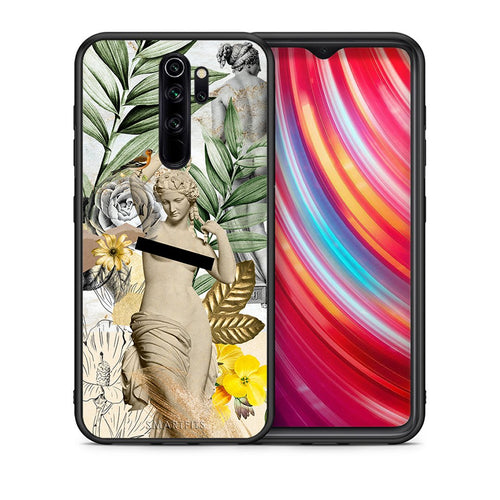Θήκη Xiaomi Redmi Note 8 Pro Woman Statue από τη Smartfits με σχέδιο στο πίσω μέρος και μαύρο περίβλημα | Xiaomi Redmi Note 8 Pro Woman Statue case with colorful back and black bezels