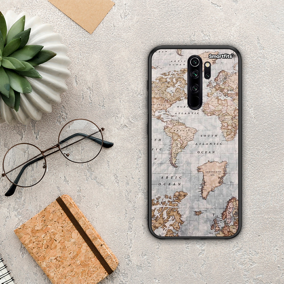 World Map - Xiaomi Redmi Note 8 Pro θήκη