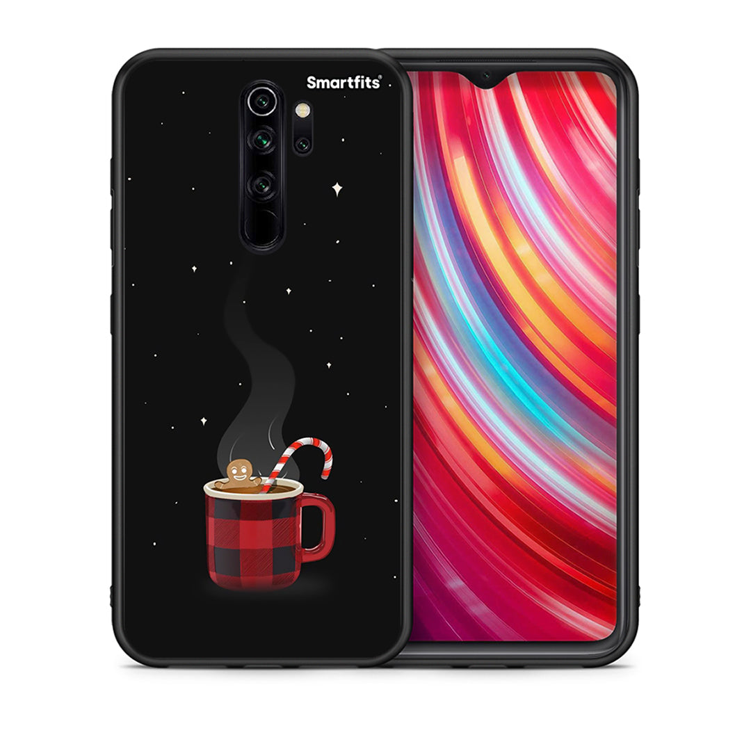 Θήκη Xiaomi Redmi Note 8 Pro Xmas Bathing από τη Smartfits με σχέδιο στο πίσω μέρος και μαύρο περίβλημα | Xiaomi Redmi Note 8 Pro Xmas Bathing case with colorful back and black bezels