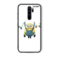 Thumbnail for Xiaomi Redmi Note 8 Pro Xmas Minion Lights θήκη από τη Smartfits με σχέδιο στο πίσω μέρος και μαύρο περίβλημα | Smartphone case with colorful back and black bezels by Smartfits