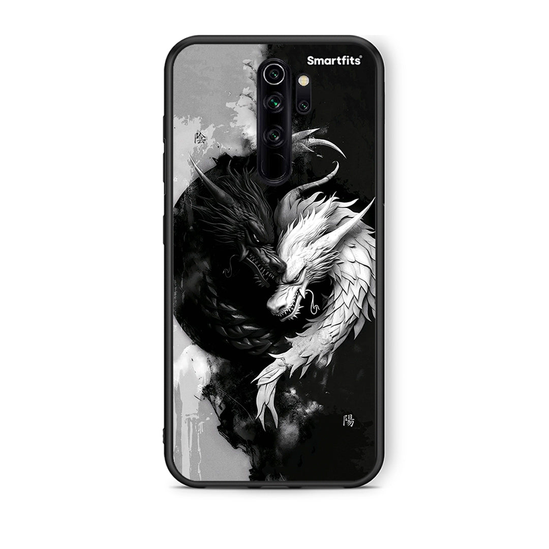 Xiaomi Redmi Note 8 Pro Yin Yang Θήκη από τη Smartfits με σχέδιο στο πίσω μέρος και μαύρο περίβλημα | Smartphone case with colorful back and black bezels by Smartfits
