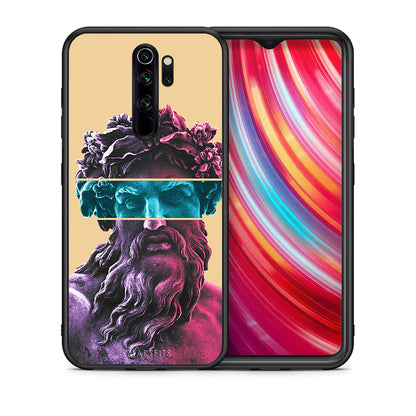 Θήκη Αγίου Βαλεντίνου Xiaomi Redmi Note 8 Pro Zeus Art από τη Smartfits με σχέδιο στο πίσω μέρος και μαύρο περίβλημα | Xiaomi Redmi Note 8 Pro Zeus Art case with colorful back and black bezels