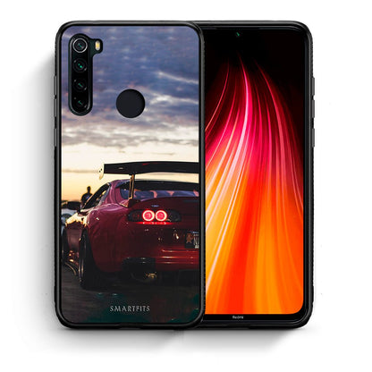 Θήκη Xiaomi Redmi Note 8 Racing Supra από τη Smartfits με σχέδιο στο πίσω μέρος και μαύρο περίβλημα | Xiaomi Redmi Note 8 Racing Supra case with colorful back and black bezels