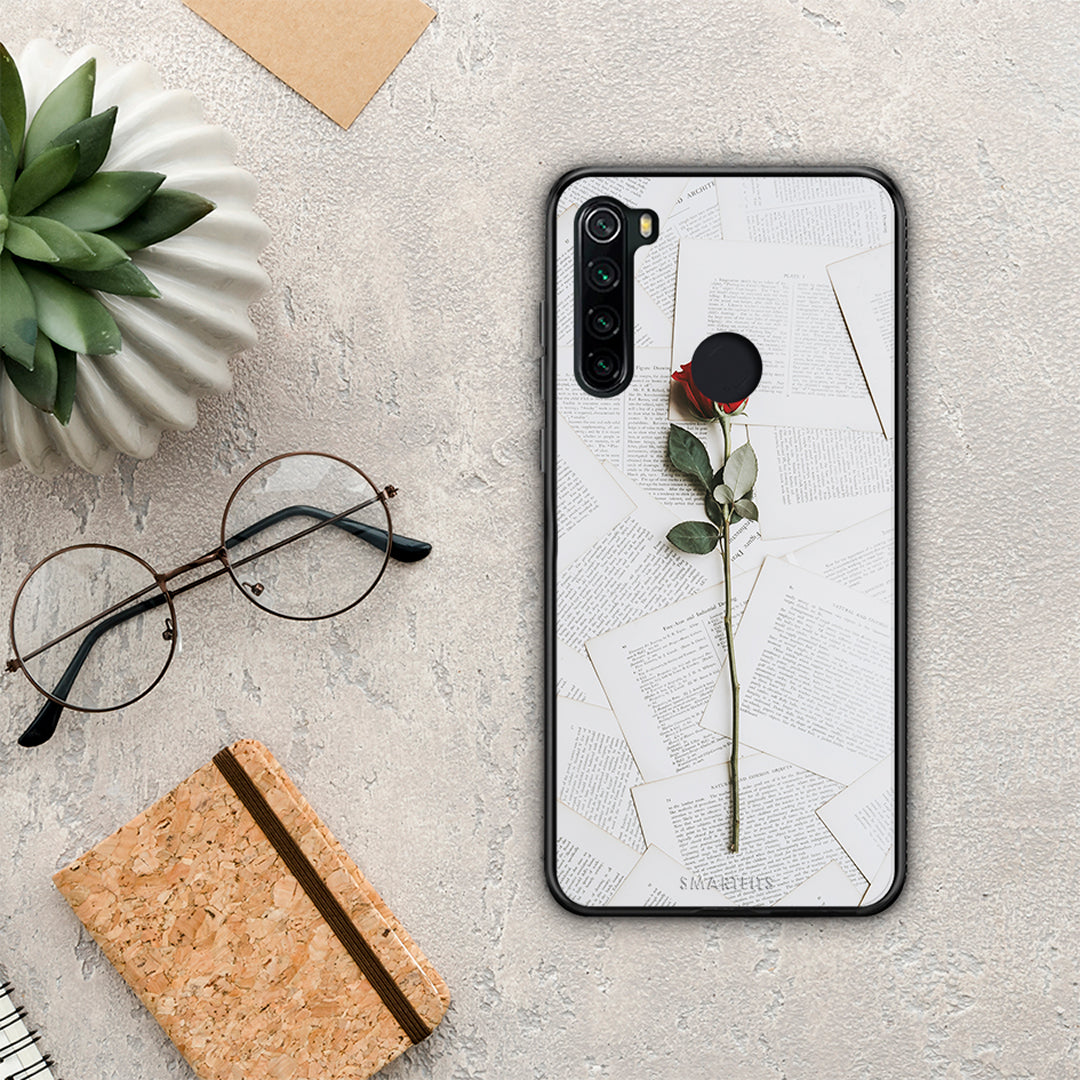 Red Rose - Xiaomi Redmi Note 8 θήκη