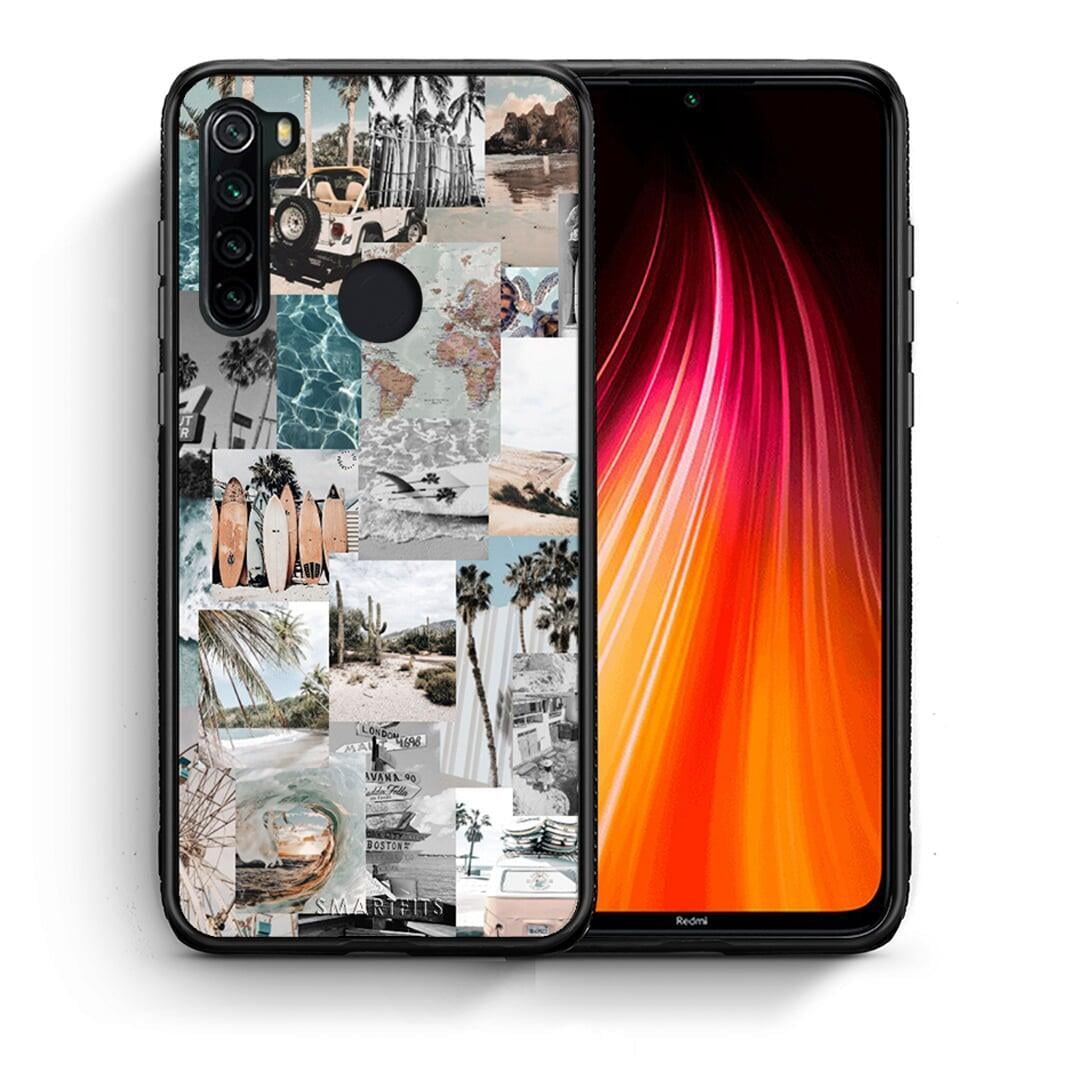 Θήκη Xiaomi Redmi Note 8 Retro Beach Life από τη Smartfits με σχέδιο στο πίσω μέρος και μαύρο περίβλημα | Xiaomi Redmi Note 8 Retro Beach Life case with colorful back and black bezels