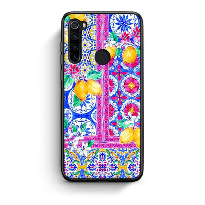 Xiaomi Redmi Note 8 Retro Spring θήκη από τη Smartfits με σχέδιο στο πίσω μέρος και μαύρο περίβλημα | Smartphone case with colorful back and black bezels by Smartfits