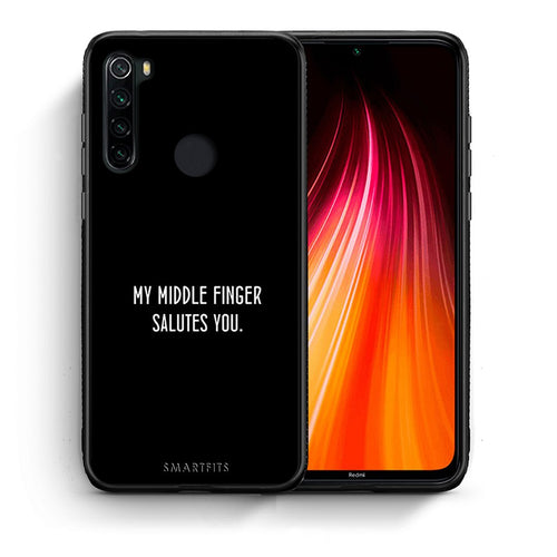 Θήκη Xiaomi Redmi Note 8 Salute από τη Smartfits με σχέδιο στο πίσω μέρος και μαύρο περίβλημα | Xiaomi Redmi Note 8 Salute case with colorful back and black bezels