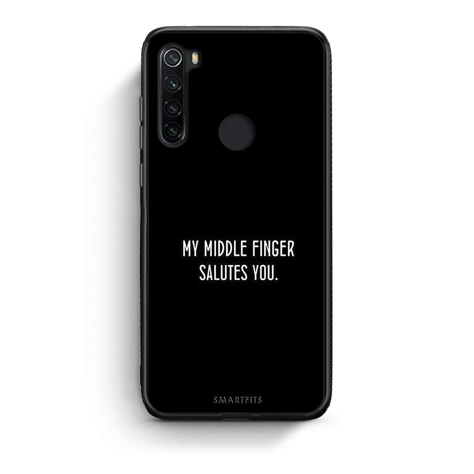 Xiaomi Redmi Note 8 Salute θήκη από τη Smartfits με σχέδιο στο πίσω μέρος και μαύρο περίβλημα | Smartphone case with colorful back and black bezels by Smartfits