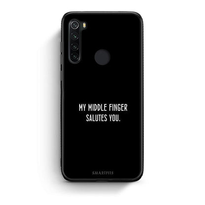 Xiaomi Redmi Note 8 Salute θήκη από τη Smartfits με σχέδιο στο πίσω μέρος και μαύρο περίβλημα | Smartphone case with colorful back and black bezels by Smartfits