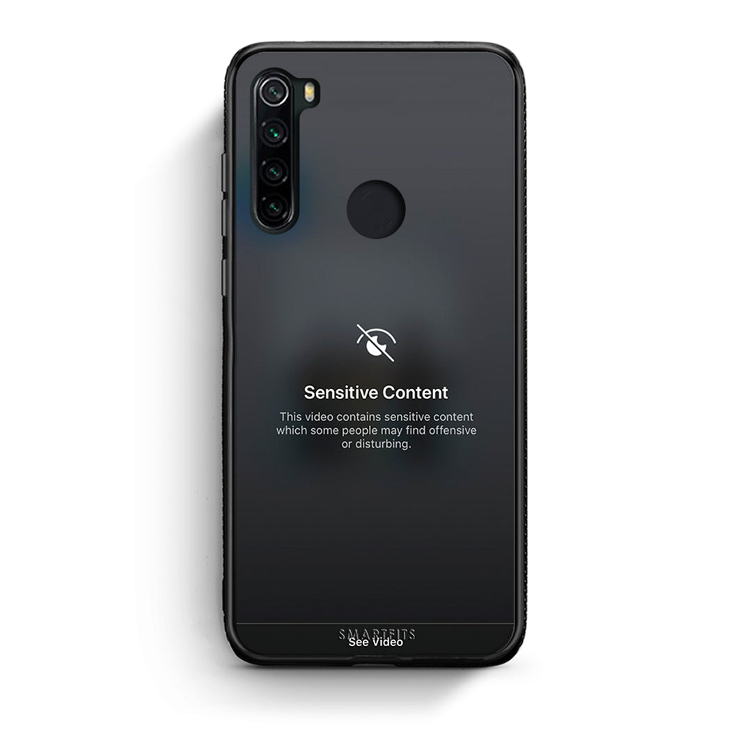 Xiaomi Redmi Note 8 Sensitive Content θήκη από τη Smartfits με σχέδιο στο πίσω μέρος και μαύρο περίβλημα | Smartphone case with colorful back and black bezels by Smartfits