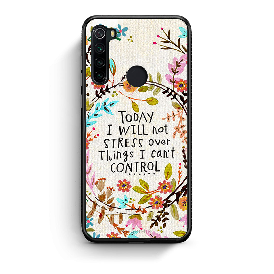 Xiaomi Redmi Note 8 Stress Over θήκη από τη Smartfits με σχέδιο στο πίσω μέρος και μαύρο περίβλημα | Smartphone case with colorful back and black bezels by Smartfits