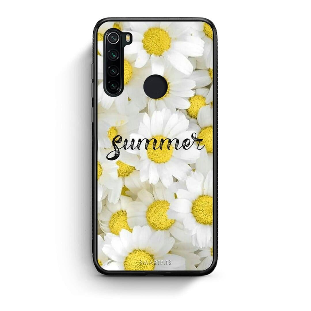 Xiaomi Redmi Note 8 Summer Daisies Θήκη από τη Smartfits με σχέδιο στο πίσω μέρος και μαύρο περίβλημα | Smartphone case with colorful back and black bezels by Smartfits