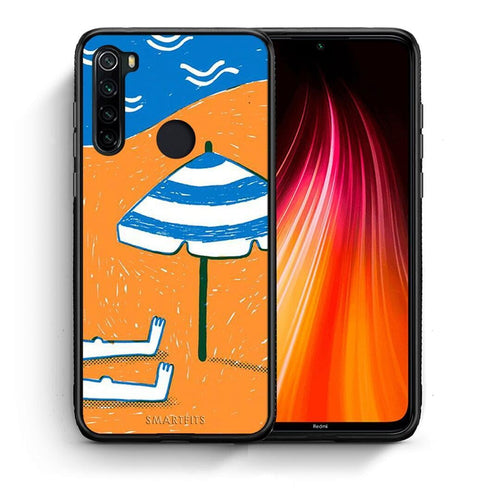 Θήκη Xiaomi Redmi Note 8 Summering από τη Smartfits με σχέδιο στο πίσω μέρος και μαύρο περίβλημα | Xiaomi Redmi Note 8 Summering case with colorful back and black bezels