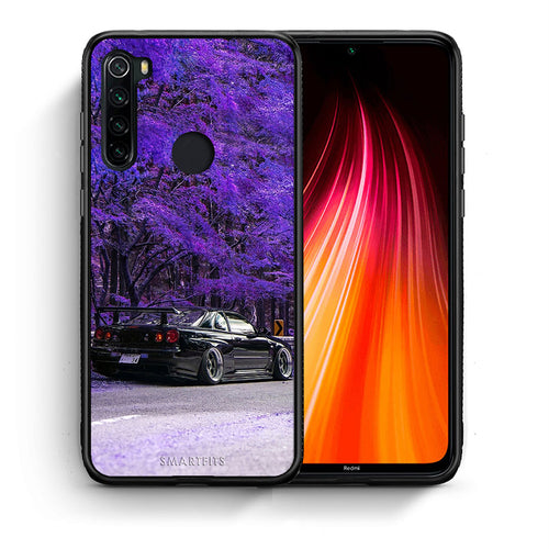 Θήκη Αγίου Βαλεντίνου Xiaomi Redmi Note 8 Super Car από τη Smartfits με σχέδιο στο πίσω μέρος και μαύρο περίβλημα | Xiaomi Redmi Note 8 Super Car case with colorful back and black bezels