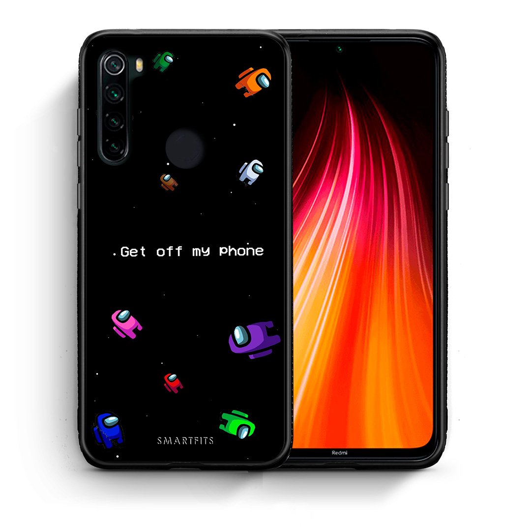 Θήκη Xiaomi Redmi Note 8 AFK Text από τη Smartfits με σχέδιο στο πίσω μέρος και μαύρο περίβλημα | Xiaomi Redmi Note 8 AFK Text case with colorful back and black bezels