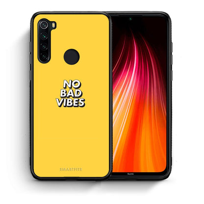 Θήκη Xiaomi Redmi Note 8 Vibes Text από τη Smartfits με σχέδιο στο πίσω μέρος και μαύρο περίβλημα | Xiaomi Redmi Note 8 Vibes Text case with colorful back and black bezels