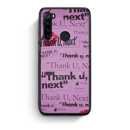 Xiaomi Redmi Note 8 Thank You Next Θήκη Αγίου Βαλεντίνου από τη Smartfits με σχέδιο στο πίσω μέρος και μαύρο περίβλημα | Smartphone case with colorful back and black bezels by Smartfits