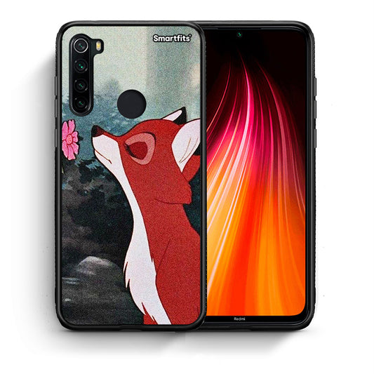 Θήκη Xiaomi Redmi Note 8 Tod And Vixey Love 2 από τη Smartfits με σχέδιο στο πίσω μέρος και μαύρο περίβλημα | Xiaomi Redmi Note 8 Tod And Vixey Love 2 case with colorful back and black bezels