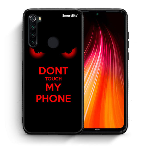Θήκη Xiaomi Redmi Note 8 Touch My Phone από τη Smartfits με σχέδιο στο πίσω μέρος και μαύρο περίβλημα | Xiaomi Redmi Note 8 Touch My Phone case with colorful back and black bezels