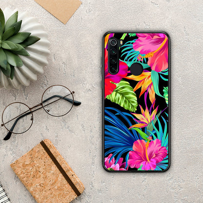 Tropical Flowers - Xiaomi Redmi Note 8 θήκη