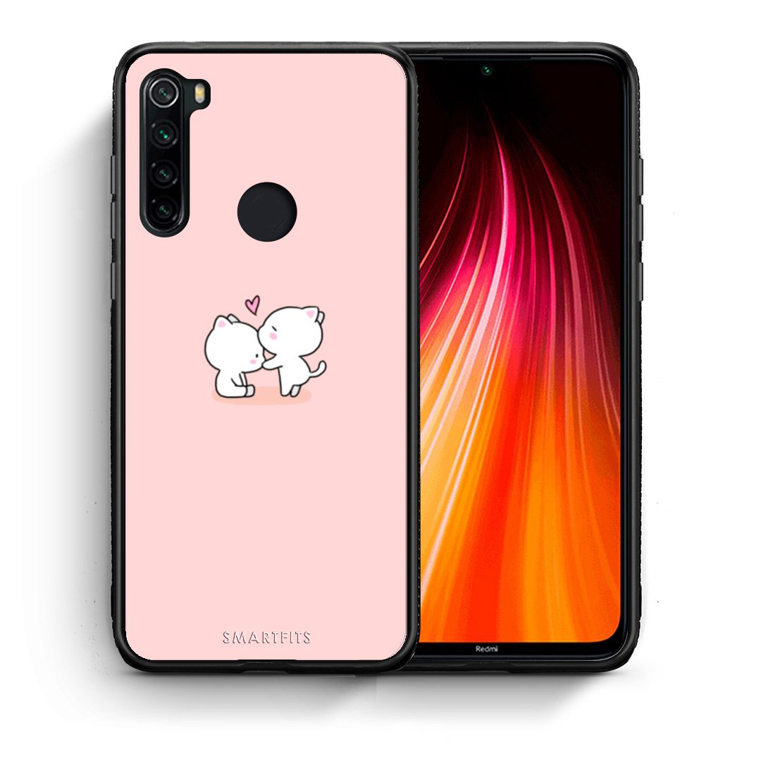 Θήκη Xiaomi Redmi Note 8 Love Valentine από τη Smartfits με σχέδιο στο πίσω μέρος και μαύρο περίβλημα | Xiaomi Redmi Note 8 Love Valentine case with colorful back and black bezels