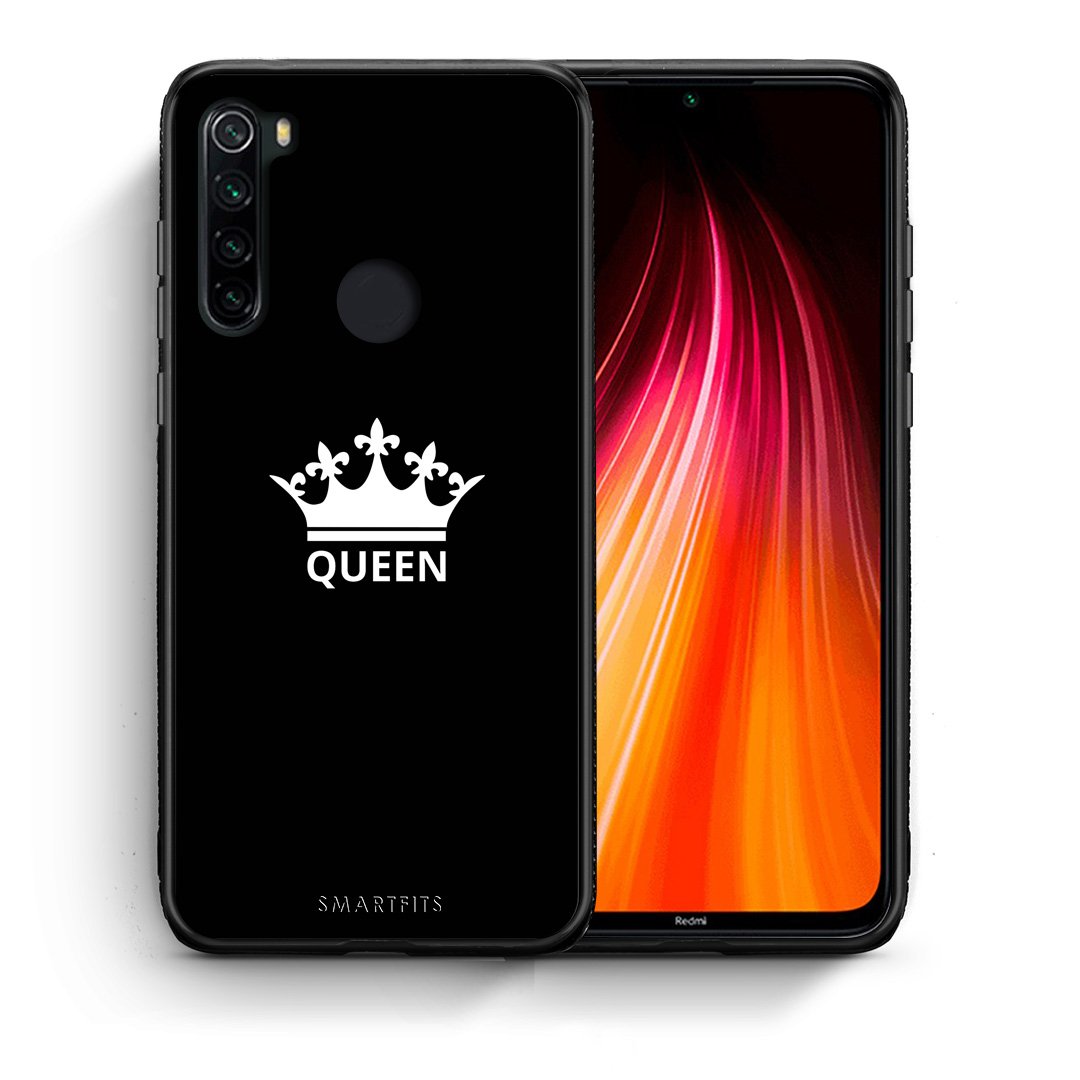 Θήκη Xiaomi Redmi Note 8 Queen Valentine από τη Smartfits με σχέδιο στο πίσω μέρος και μαύρο περίβλημα | Xiaomi Redmi Note 8 Queen Valentine case with colorful back and black bezels