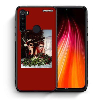 Θήκη Xiaomi Redmi Note 8 Waiting For Xmas από τη Smartfits με σχέδιο στο πίσω μέρος και μαύρο περίβλημα | Xiaomi Redmi Note 8 Waiting For Xmas case with colorful back and black bezels