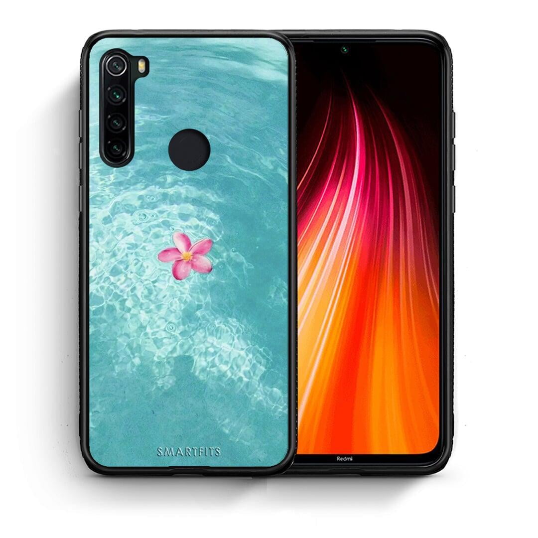 Θήκη Xiaomi Redmi Note 8 Water Flower από τη Smartfits με σχέδιο στο πίσω μέρος και μαύρο περίβλημα | Xiaomi Redmi Note 8 Water Flower case with colorful back and black bezels