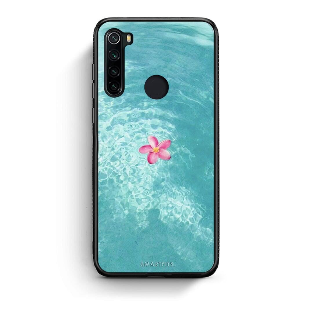 Xiaomi Redmi Note 8 Water Flower Θήκη από τη Smartfits με σχέδιο στο πίσω μέρος και μαύρο περίβλημα | Smartphone case with colorful back and black bezels by Smartfits