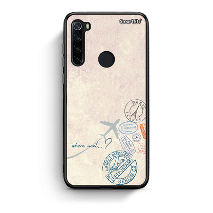Xiaomi Redmi Note 8 Where Next Θήκη από τη Smartfits με σχέδιο στο πίσω μέρος και μαύρο περίβλημα | Smartphone case with colorful back and black bezels by Smartfits