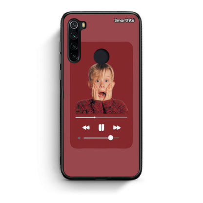 Xiaomi Redmi Note 8 Xmas Alone Music θήκη από τη Smartfits με σχέδιο στο πίσω μέρος και μαύρο περίβλημα | Smartphone case with colorful back and black bezels by Smartfits