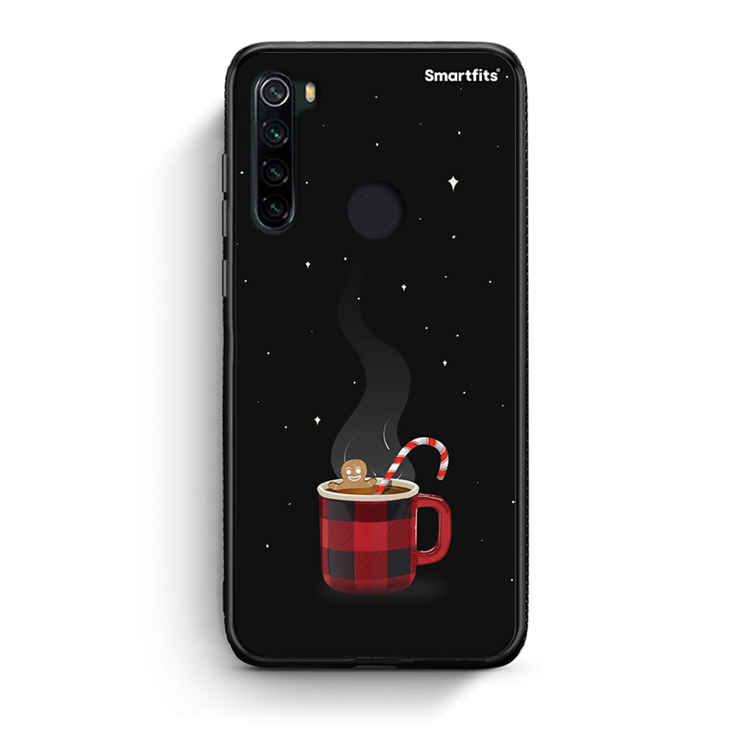 Xiaomi Redmi Note 8 Xmas Bathing θήκη από τη Smartfits με σχέδιο στο πίσω μέρος και μαύρο περίβλημα | Smartphone case with colorful back and black bezels by Smartfits