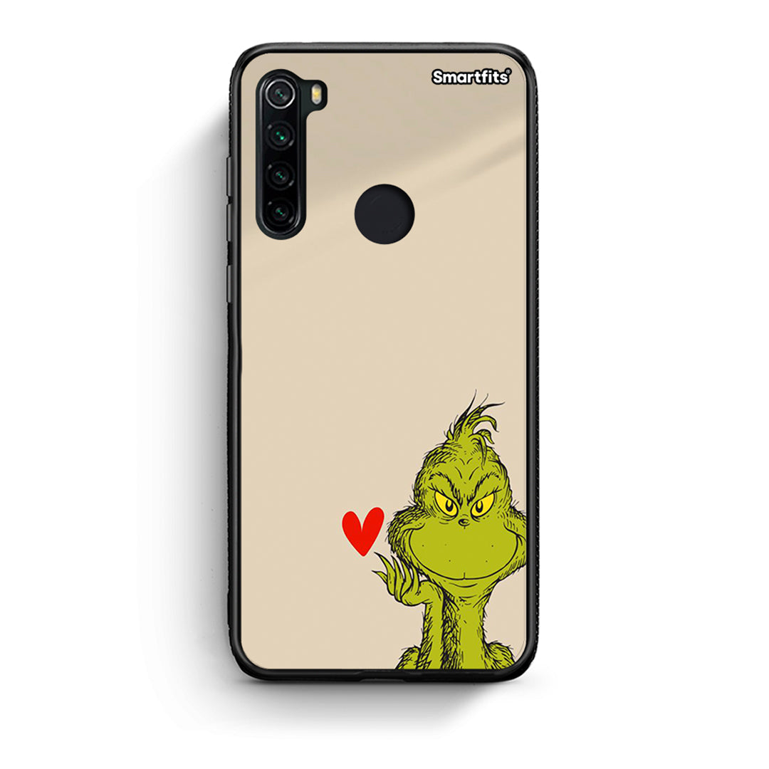 Xiaomi Redmi Note 8 Xmas Grinch θήκη από τη Smartfits με σχέδιο στο πίσω μέρος και μαύρο περίβλημα | Smartphone case with colorful back and black bezels by Smartfits