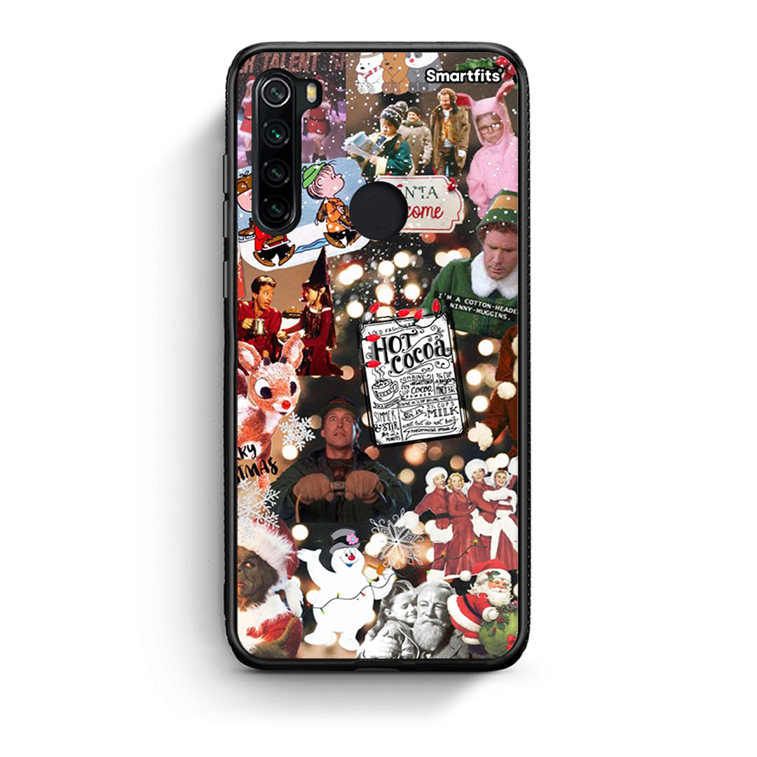 Xiaomi Redmi Note 8 Xmas Movies θήκη από τη Smartfits με σχέδιο στο πίσω μέρος και μαύρο περίβλημα | Smartphone case with colorful back and black bezels by Smartfits