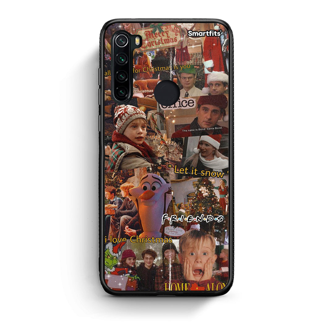 Xiaomi Redmi Note 8 Xmas Wishes θήκη από τη Smartfits με σχέδιο στο πίσω μέρος και μαύρο περίβλημα | Smartphone case with colorful back and black bezels by Smartfits