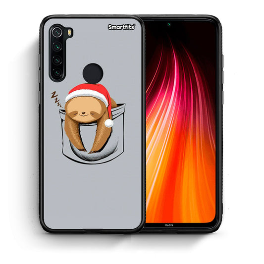 Θήκη Xiaomi Redmi Note 8 Xmas Zzzz από τη Smartfits με σχέδιο στο πίσω μέρος και μαύρο περίβλημα | Xiaomi Redmi Note 8 Xmas Zzzz case with colorful back and black bezels