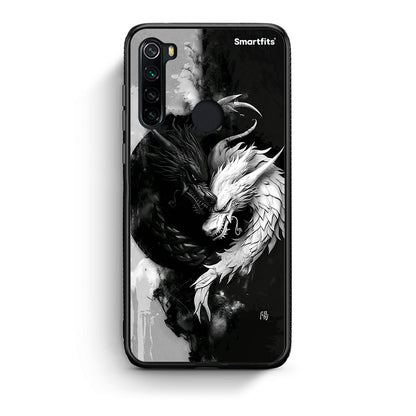 Xiaomi Redmi Note 8 Yin Yang Θήκη από τη Smartfits με σχέδιο στο πίσω μέρος και μαύρο περίβλημα | Smartphone case with colorful back and black bezels by Smartfits
