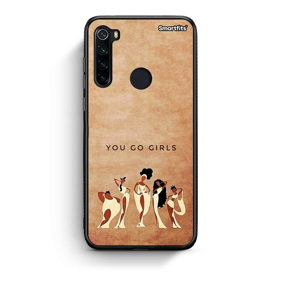 Xiaomi Redmi Note 8 You Go Girl θήκη από τη Smartfits με σχέδιο στο πίσω μέρος και μαύρο περίβλημα | Smartphone case with colorful back and black bezels by Smartfits