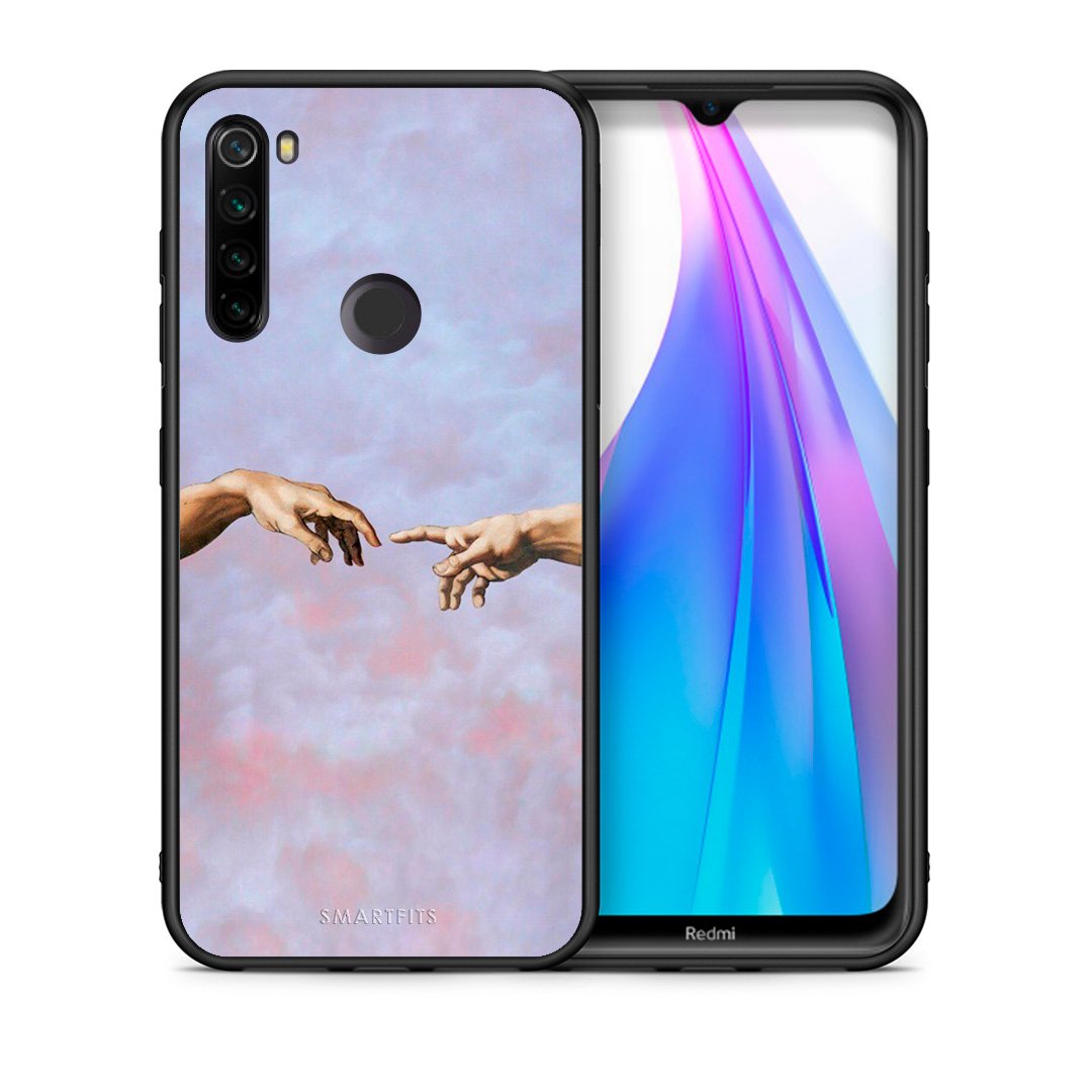 Θήκη Xiaomi Redmi Note 8T Adam Hand από τη Smartfits με σχέδιο στο πίσω μέρος και μαύρο περίβλημα | Xiaomi Redmi Note 8 Adam Hand case with colorful back and black bezels