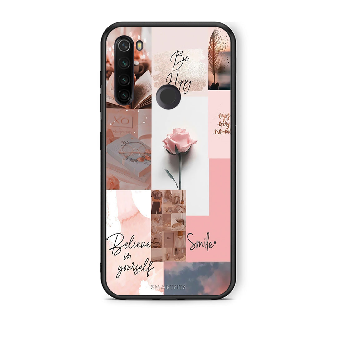 Xiaomi Redmi Note 8T Aesthetic Collage θήκη από τη Smartfits με σχέδιο στο πίσω μέρος και μαύρο περίβλημα | Smartphone case with colorful back and black bezels by Smartfits