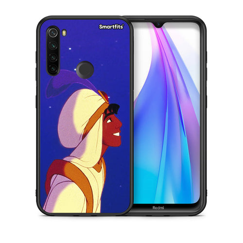 Θήκη Xiaomi Redmi Note 8T Alladin And Jasmine Love 1 από τη Smartfits με σχέδιο στο πίσω μέρος και μαύρο περίβλημα | Xiaomi Redmi Note 8 Alladin And Jasmine Love 1 case with colorful back and black bezels
