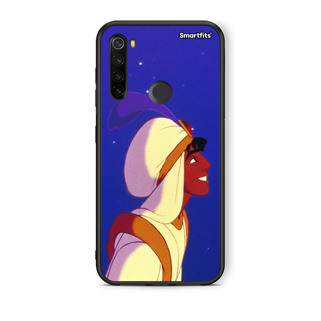 Xiaomi Redmi Note 8T Alladin And Jasmine Love 1 θήκη από τη Smartfits με σχέδιο στο πίσω μέρος και μαύρο περίβλημα | Smartphone case with colorful back and black bezels by Smartfits