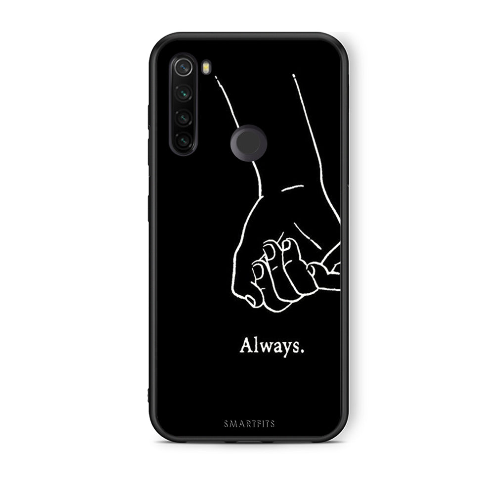 Xiaomi Redmi Note 8T Always & Forever 1 Θήκη Αγίου Βαλεντίνου από τη Smartfits με σχέδιο στο πίσω μέρος και μαύρο περίβλημα | Smartphone case with colorful back and black bezels by Smartfits