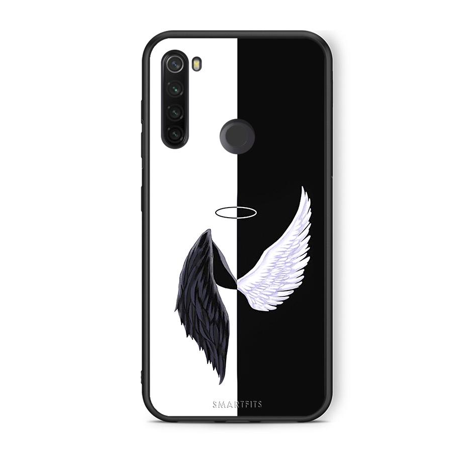 Xiaomi Redmi Note 8T Angels Demons θήκη από τη Smartfits με σχέδιο στο πίσω μέρος και μαύρο περίβλημα | Smartphone case with colorful back and black bezels by Smartfits