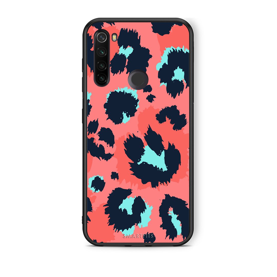 22 - Xiaomi Redmi Note 8T Pink Leopard Animal case, cover, bumper