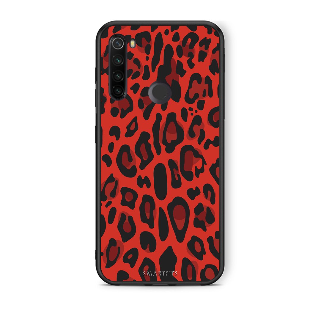 4 - Xiaomi Redmi Note 8T Red Leopard Animal case, cover, bumper