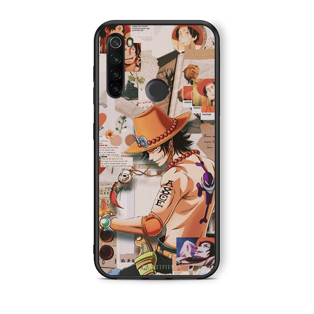 Xiaomi Redmi Note 8T Anime Collage θήκη από τη Smartfits με σχέδιο στο πίσω μέρος και μαύρο περίβλημα | Smartphone case with colorful back and black bezels by Smartfits